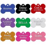 100 pcs/lot  Bone Shape Double Sides Personalized Dog ID Tags Customized Cat Puppy Name Phone Risposta negativa. ( Don't offer Engrave Service)